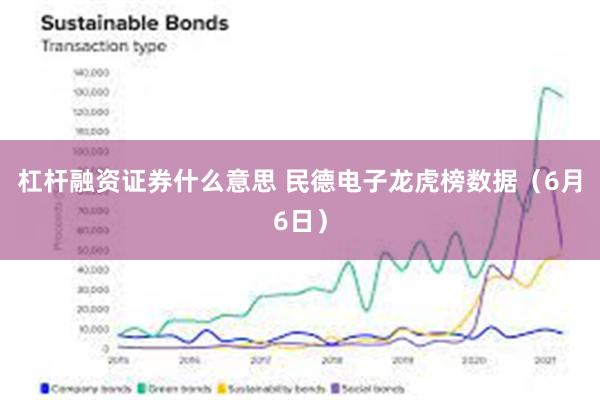 杠杆融资证券什么意思 民德电子龙虎榜数据（6月6日）