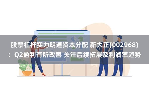 股票杠杆实力明道资本分配 新大正(002968)：Q2盈利有