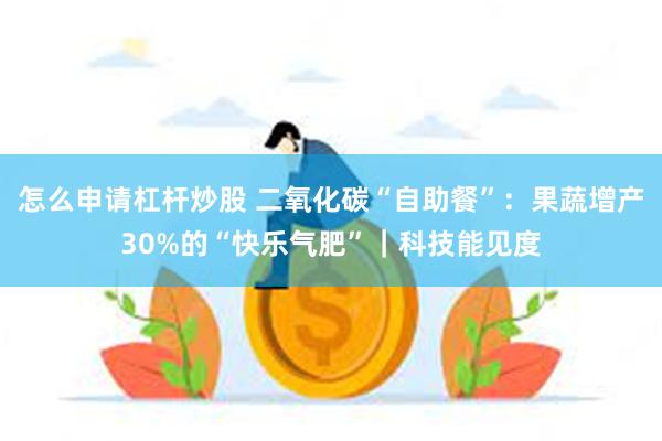 怎么申请杠杆炒股 二氧化碳“自助餐”：果蔬增产30%的“快乐气肥”｜科技能见度