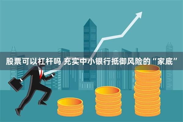 股票可以杠杆吗 充实中小银行抵御风险的“家底”